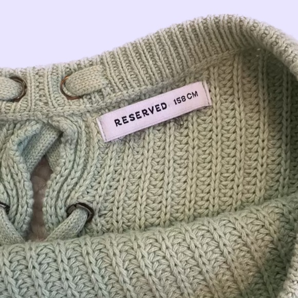 Oversized Green Crewneck Sweater by Reserved - Picture 4 of 5